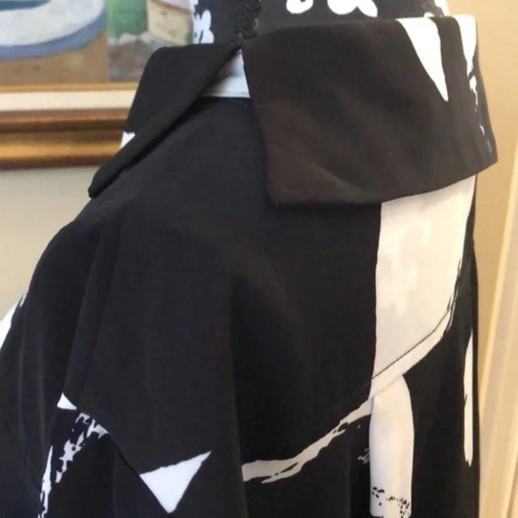 Gracia Blouse Black and White - Picture 3 of 4